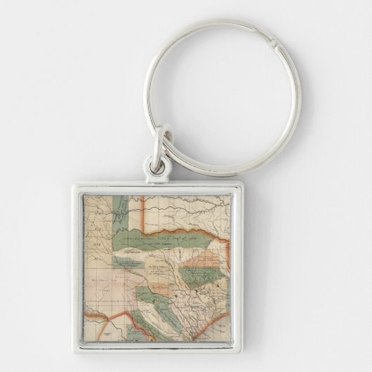 Texas, door David H Burr Sleutelhanger (Voorkant)