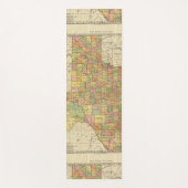 Texas door Rand McNally Yogamat (Voorkant)