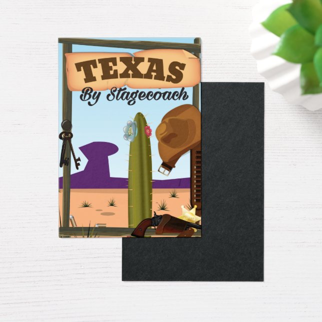 Texas door Stagecoach Visitekaartjes (Bureau)