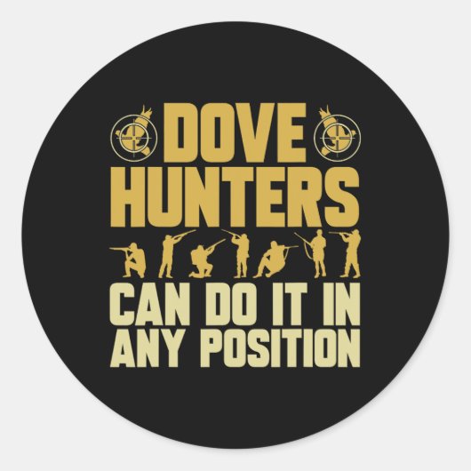 Texas Dove Hunting Dove Hunter Ronde Sticker (Voorkant)