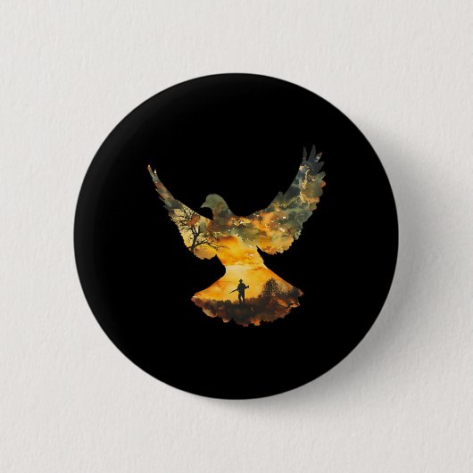 Texas Dove Hunting I Dove Hunter Ronde Button 5,7 Cm (Voorkant)