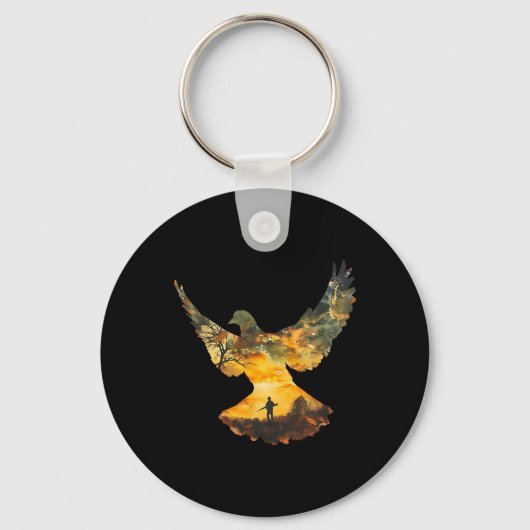 Texas Dove Hunting I Dove Hunter Sleutelhanger (Voorkant)
