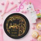 TEXAS DRILL BABY DRILL PAPIEREN BORDJE (Feest)