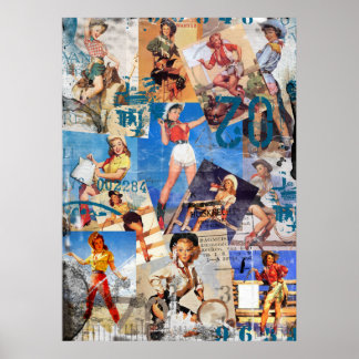 Texas Eclectic: Cowgirl Collectie nr. 1 Poster