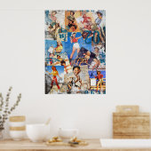 Texas Eclectic:  Cowgirl Collectie nr. 1 Poster (Keuken)