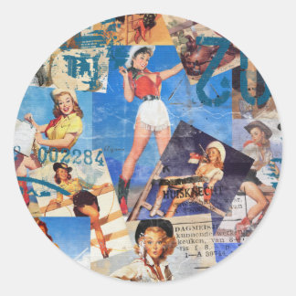 Texas Eclectic: Cowgirl Collectie nr. 1 Ronde Sticker