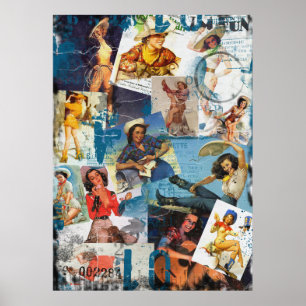 Texas Eclectic:  Cowgirl Collectie nr. 2 Poster