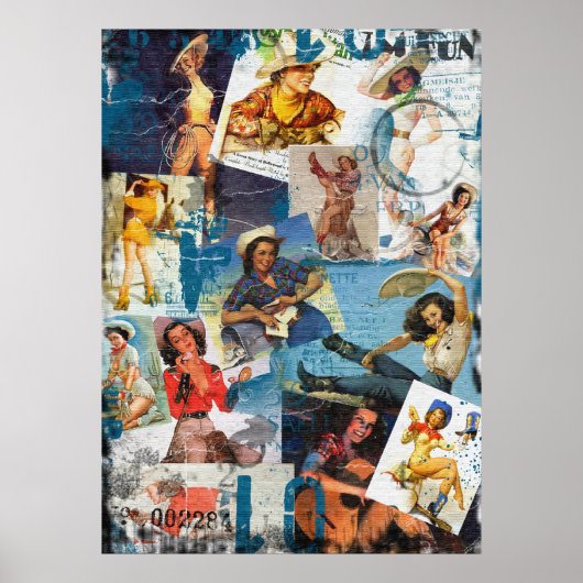 Texas Eclectic:  Cowgirl Collectie nr. 2 Poster (Voorkant)