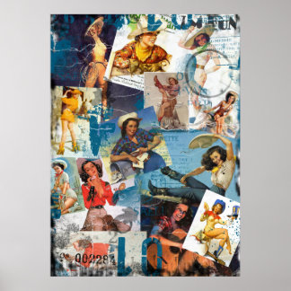Texas Eclectic: Cowgirl Collectie nr. 2 Poster
