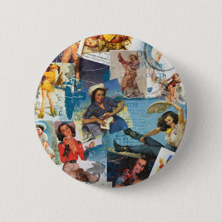 Texas Eclectic Cowgirl Collectie nr. 2 Ronde Button 5,7 Cm
