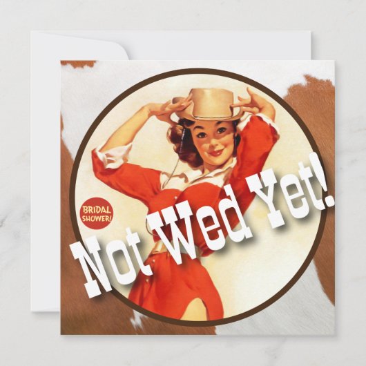 Texas Eclectic© : Cowgirl nog niet! Kaart (Voorkant)