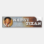 Texas Eclectic : Native Texan! Bumpersticker (Voorkant)