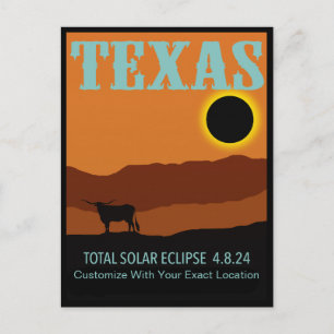  Texas Eclipse Briefkaart