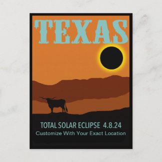  Texas Eclipse Briefkaart
