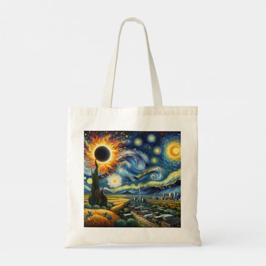 Texas Eclipse Canvas tas (Achterkant)