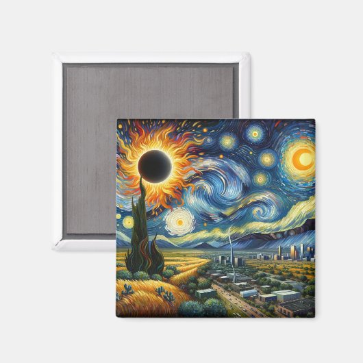 Texas Eclipse Magnet (Voorkant / Achterkant)