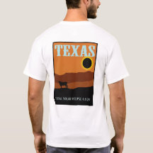 Texas Eclipse Travel Poster tweezijdig