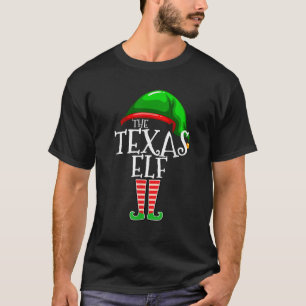 Texas Elf Groep Matching Familie Kerstcadeau Koste T-shirt