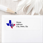 Texas en Bluebonnets Etiket (Insitu)