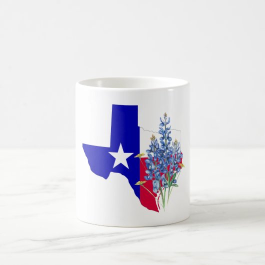Texas en Bluebonnets Koffiemok (Center)