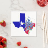 Texas en Bluebonnets Servetten (Insitu)
