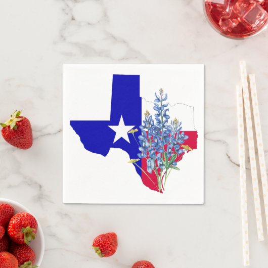 Texas en Bluebonnets Servetten (Insitu)