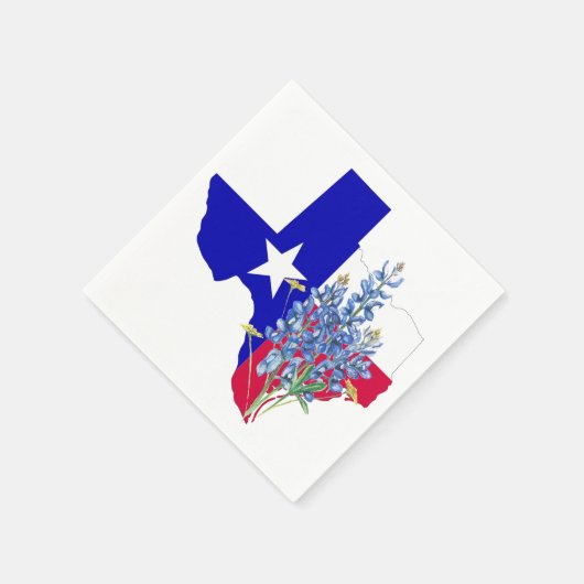 Texas en Bluebonnets Servetten (Hoek)