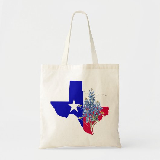 Texas en Bluebonnets Tote Bag (Voorkant)