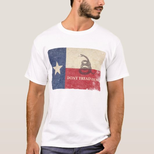 Texas en Gadsden Flag T-shirt (Voorkant)