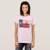 Texas en Gadsden Flag T-shirt (Voorkant volledig)