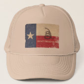 Texas en Gadsden Flag Trucker Pet (Voorkant)