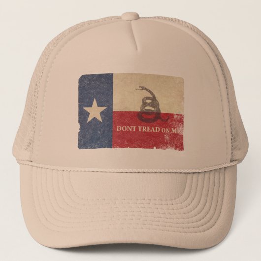 Texas en Gadsden Flag Trucker Pet (Voorkant)