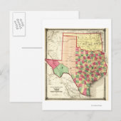 Texas en Indian TerritoryPanorama Briefkaart (Voorkant / Achterkant)