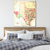 Texas en Indian TerritoryPanorama Canvas Afdruk (Insitu (Slaapkamer))