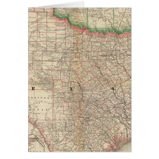 Texas en Indische Territorium (Voorkant)