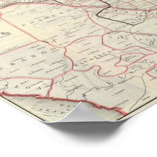 Texas en Mexico, Houston Poster (Hoek)