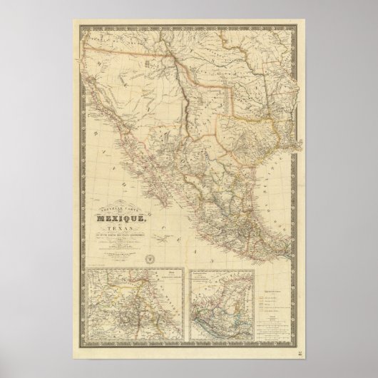 Texas en Mexico Poster (Voorkant)