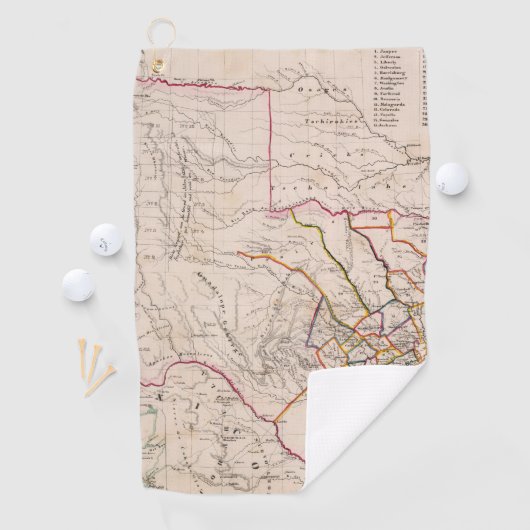 Texas en Oklahoma Golfhanddoek (Insitu)