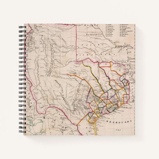 Texas en Oklahoma Notitieboek (Voorkant)