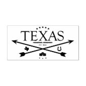  Texas Est. 1836 Pijlen Rubber Art Stempel (Afrduk)