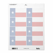 Texas Faint Flag Verzendlabel (Full Sheet)