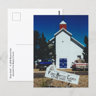 "Texas Faith" briefkaart