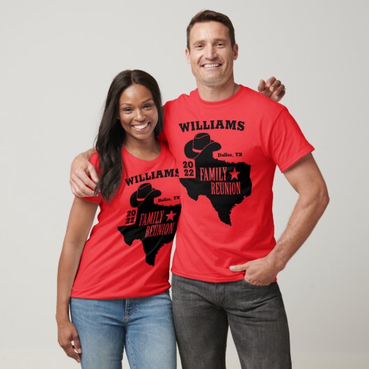Texas Family Reunion Matching T-shirt (Unisex)
