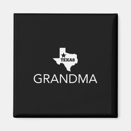Texas Family State of Texas Trotse Oma Texas Vacat Magneet (Voorkant)