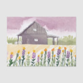 Texas Farming Wildflower Decoupage Handgetekend Tissuepapier (Voorkant)