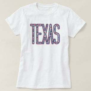 Texas Faux Applique Herfst Letters T-shirt