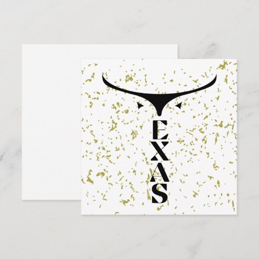 TEXAS FEESTDAGENKAART (Voorkant / Achterkant)