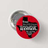 Texas Feminist Virus Custom Ronde Button 3,2 Cm (Voorkant /achterkant)