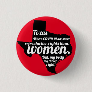 Texas Feminist Virus Custom Ronde Button 3,2 Cm