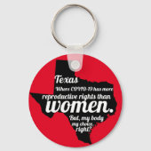 Texas Feminist Virus Custom Sleutelhanger (Voorkant)